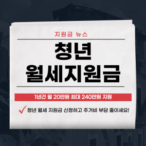 청년 월세 지원금