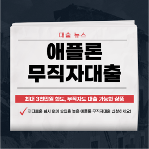 애플론 무직자대출