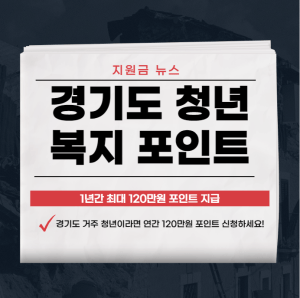 경기도 청년 복지포인트