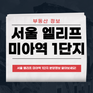 서울 엘리프 미아역 1단지