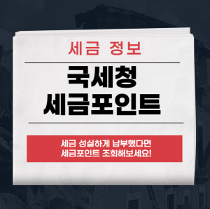 국세청 세금포인트