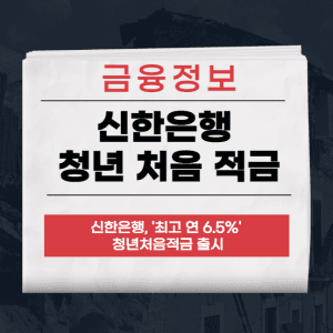 신한은행 청년 처음 적금