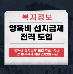 양육비 선지급제
