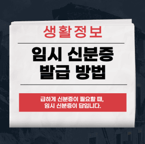 임시 신분증