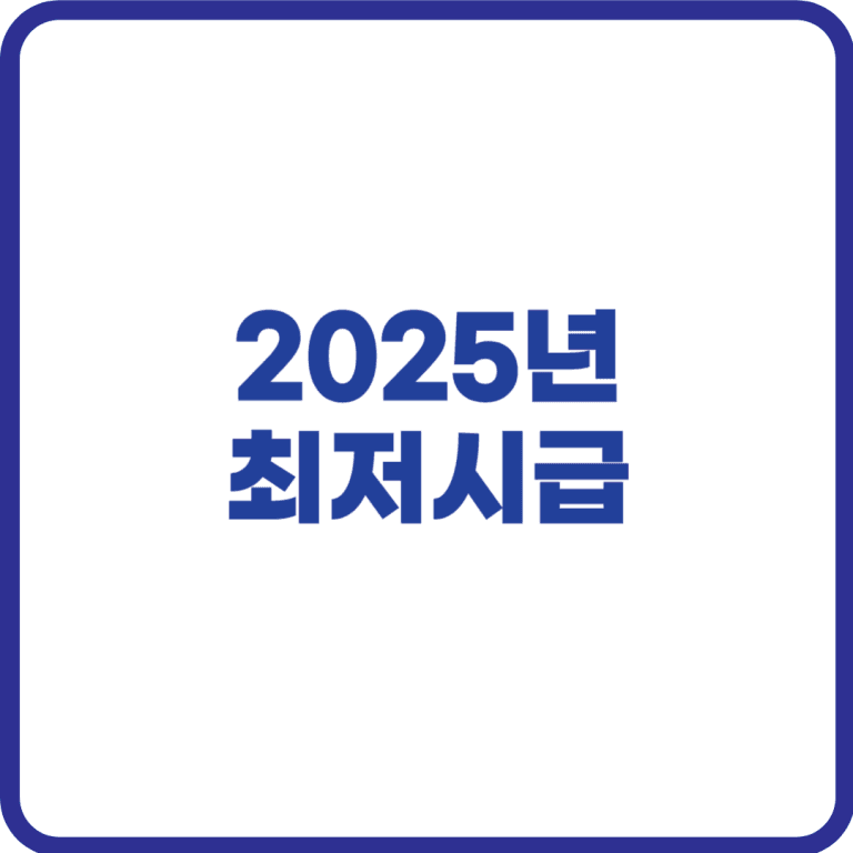 2025년 최저시급